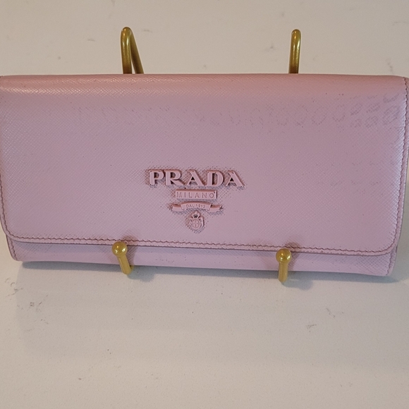 Prada Handbags - PRADA large saffiano leather wallet